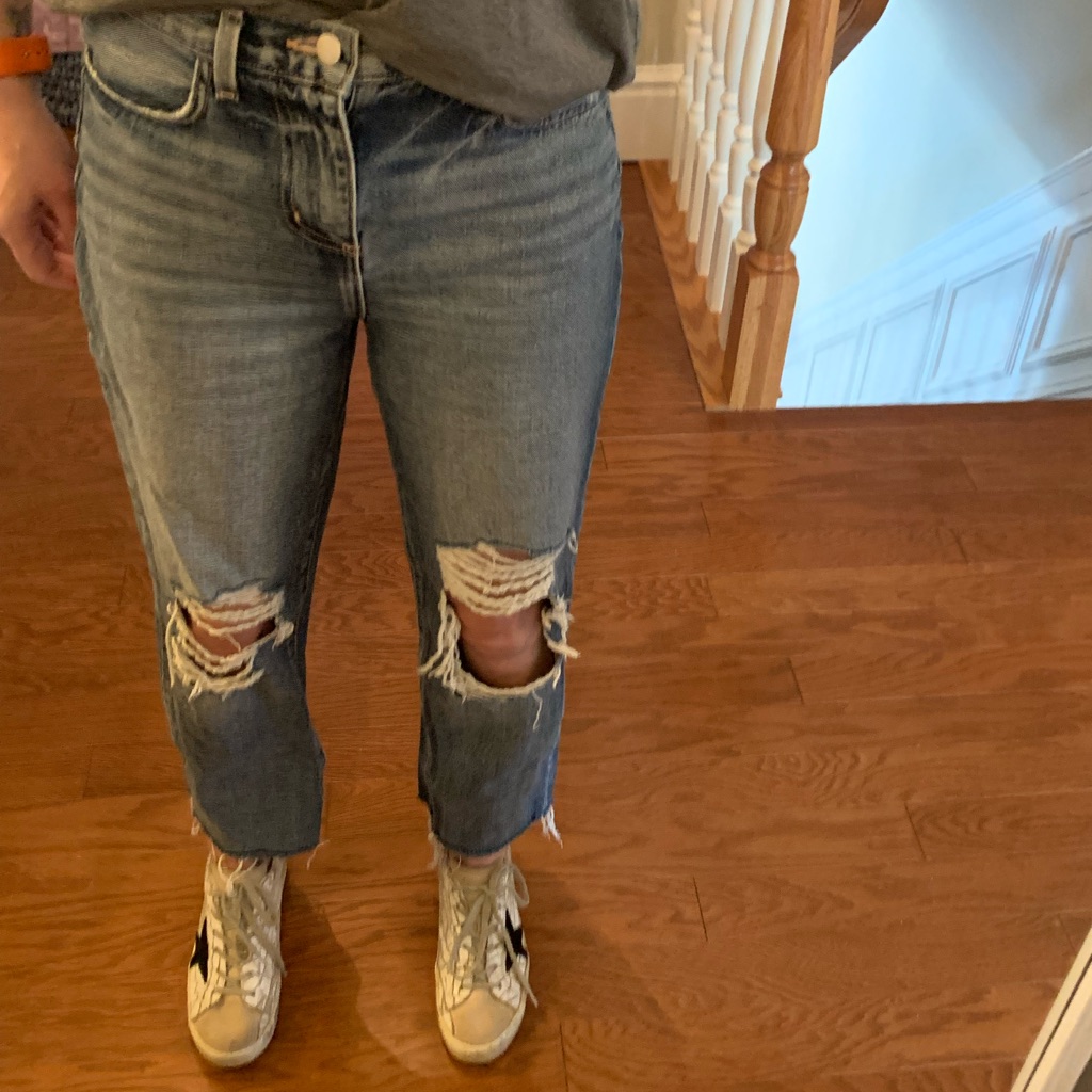 Lagence Adele High Rise Rigid High Rise Cropped Straight Jean Size 26